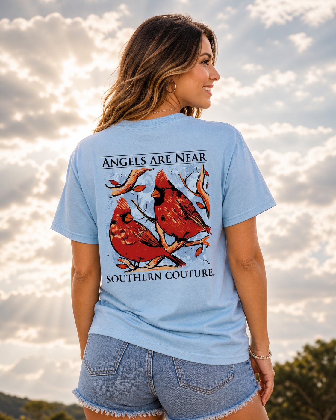 Southern Couture Classic Angels Are Near T-Shirt