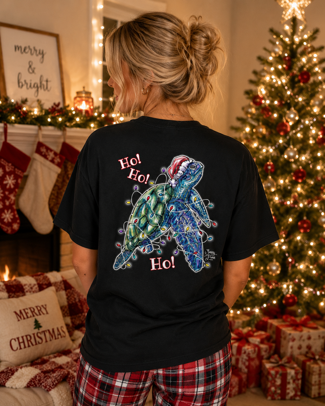 SALE Sassy Frass Christmas Sea Turtle T-Shirt