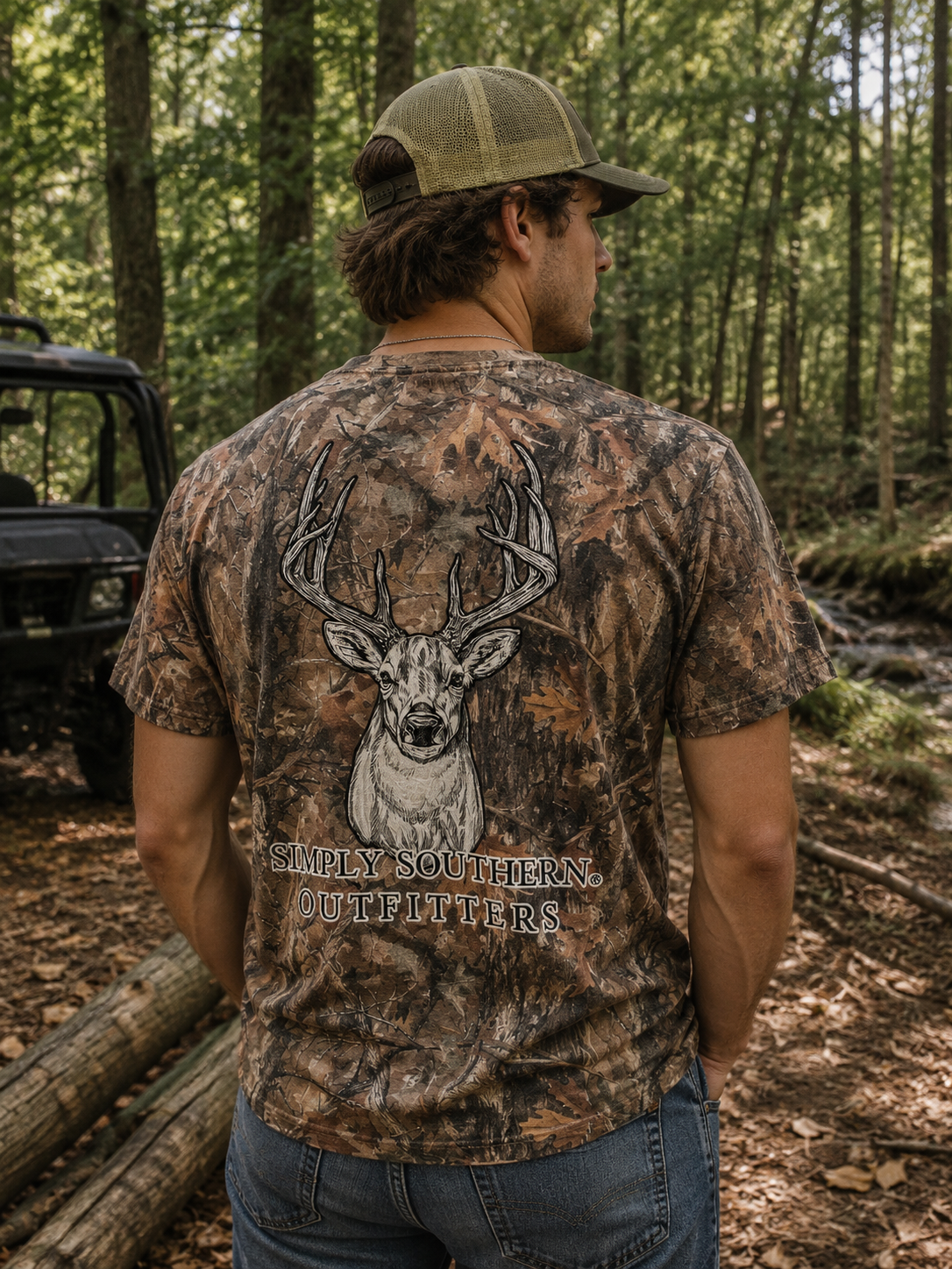 Simply Southern Buck Logo Camo Unisex T-Shirt