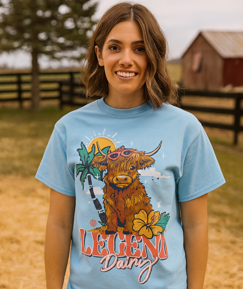 Girlie Girl Originals Legend Dairy Cow T-Shirt - SimplyCuteTees