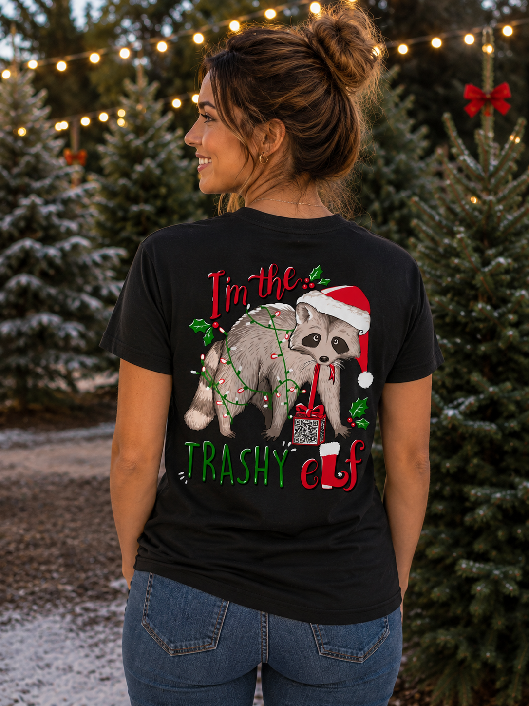 Southern Attitude Trashy Elf Holiday T-Shirt