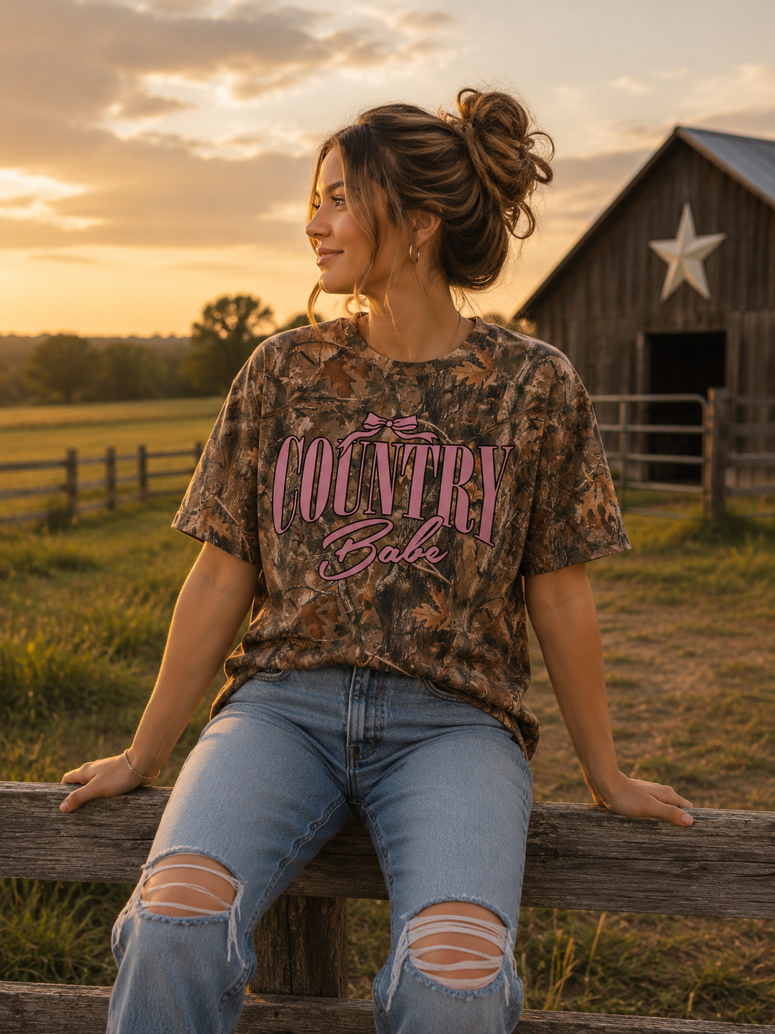 Simply Southern Country Babe Camo T-Shirt