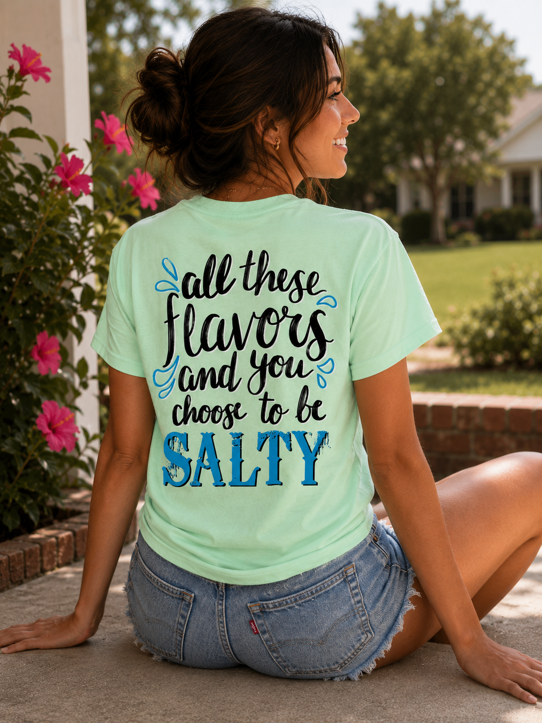 Southern Attitude Preppy Choose To Be Salty T-Shirt