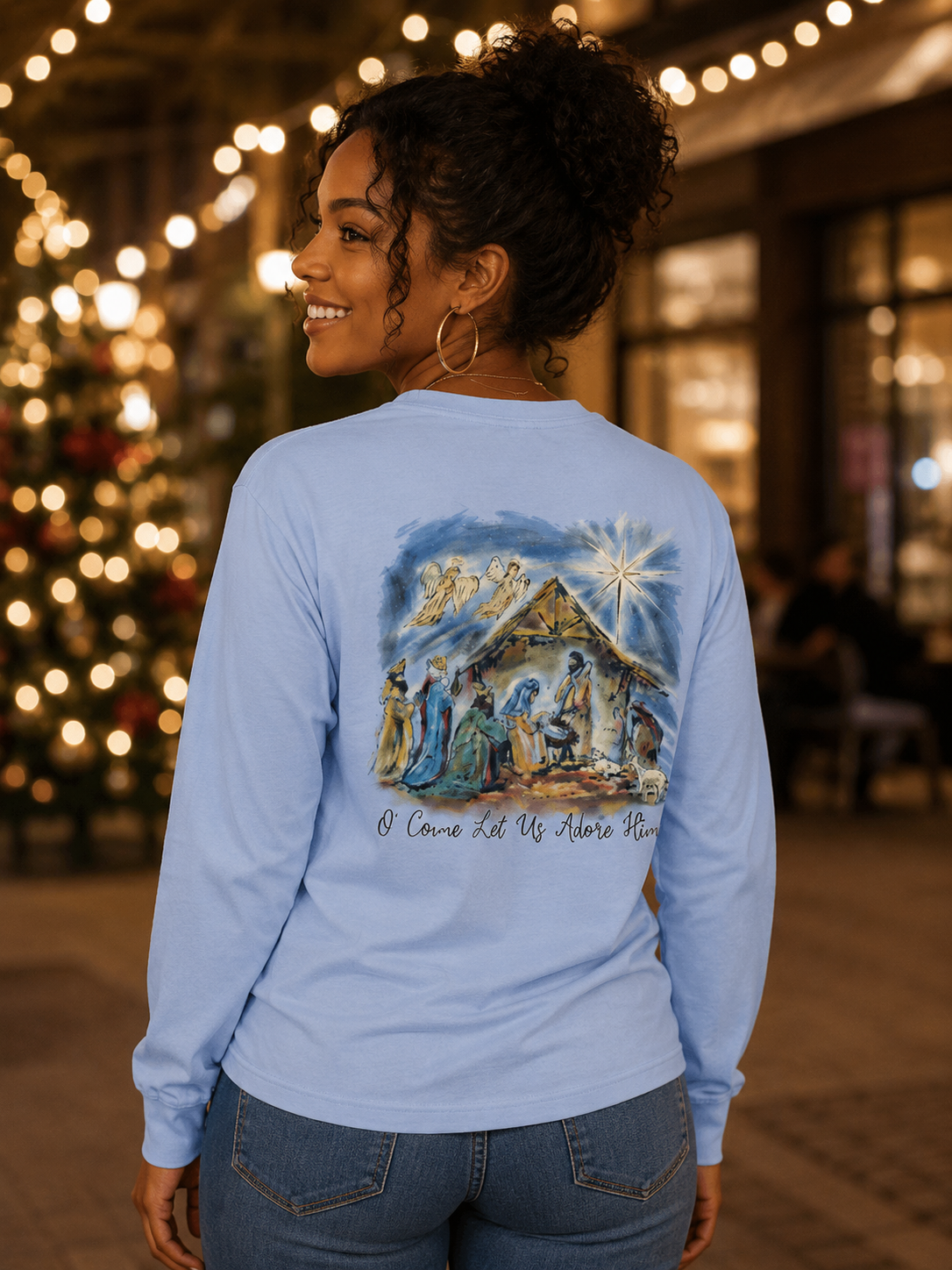 SALE Sassy Frass Adore Him Holiday Long Sleeve T-Shirt