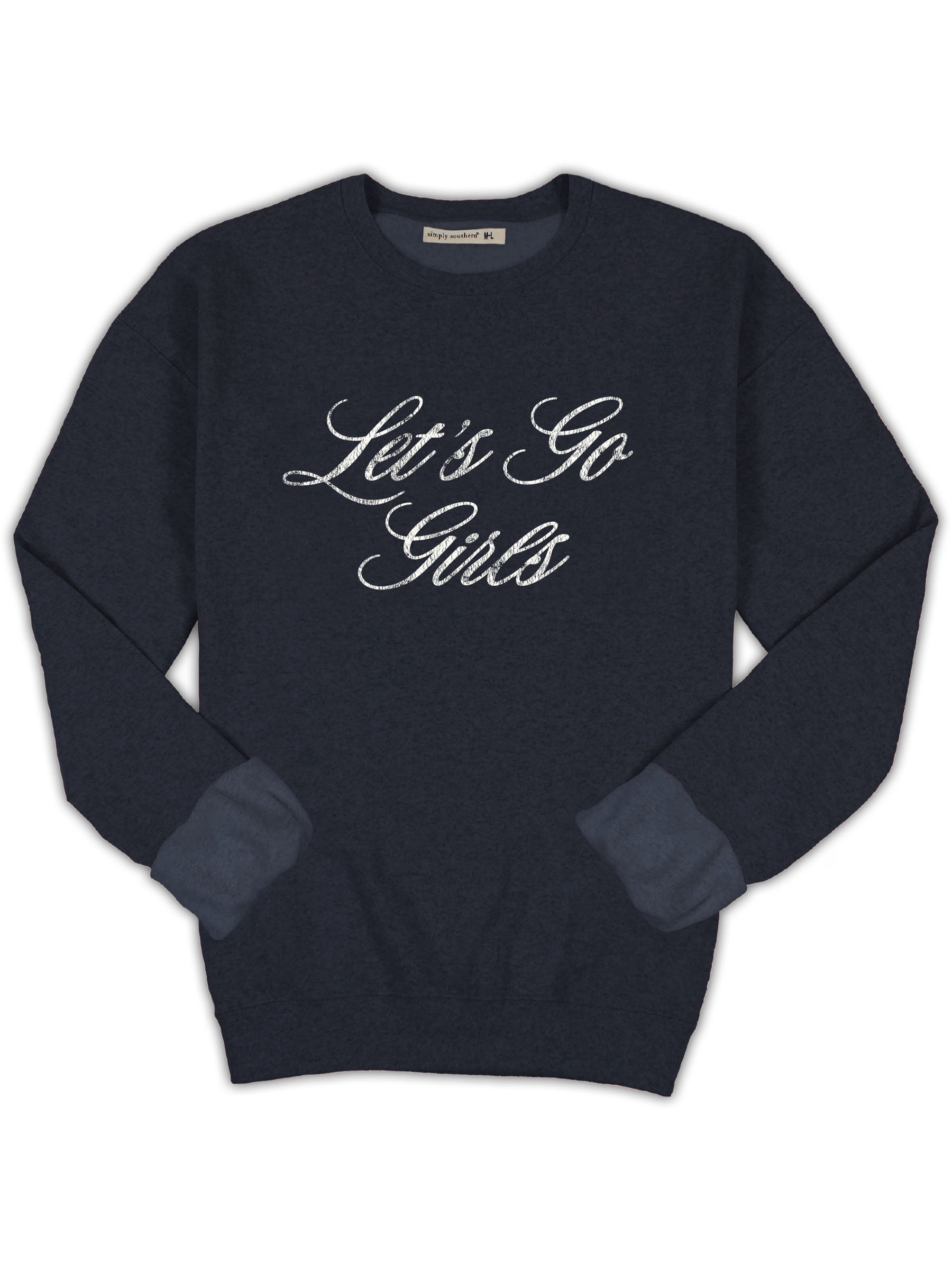 Simply Southern Go Girls Long Sleeve Crew Sweatshirt - SimplyCuteTees