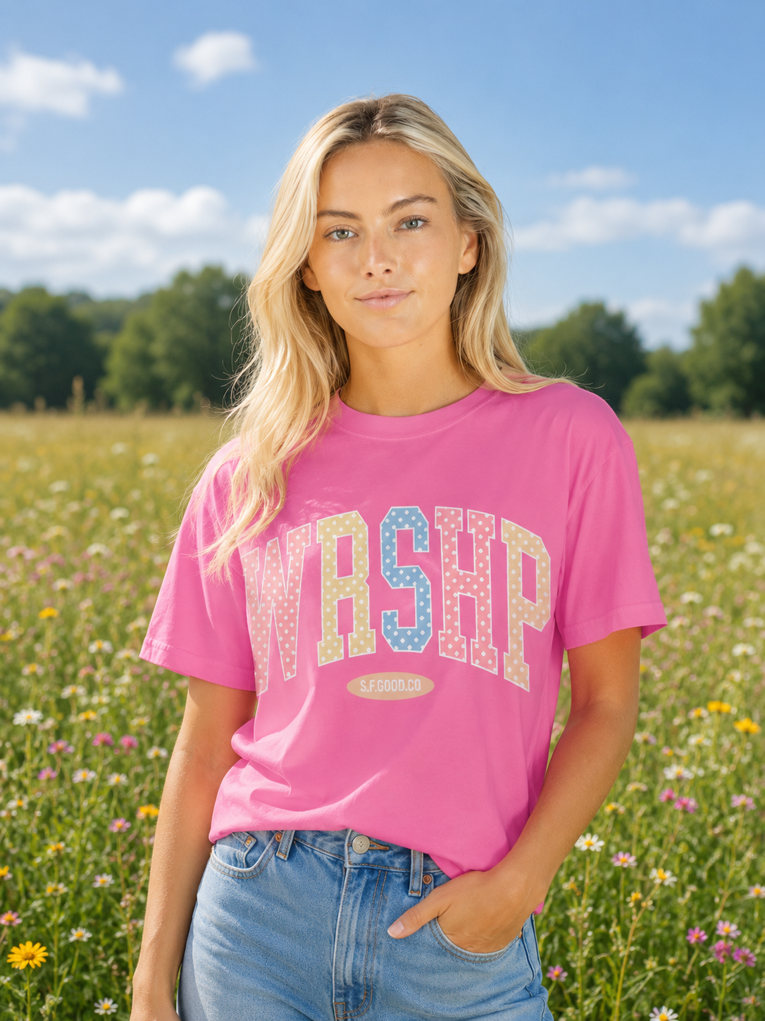 Simply Southern S4G Worship Mineral Washed T-Shirt
