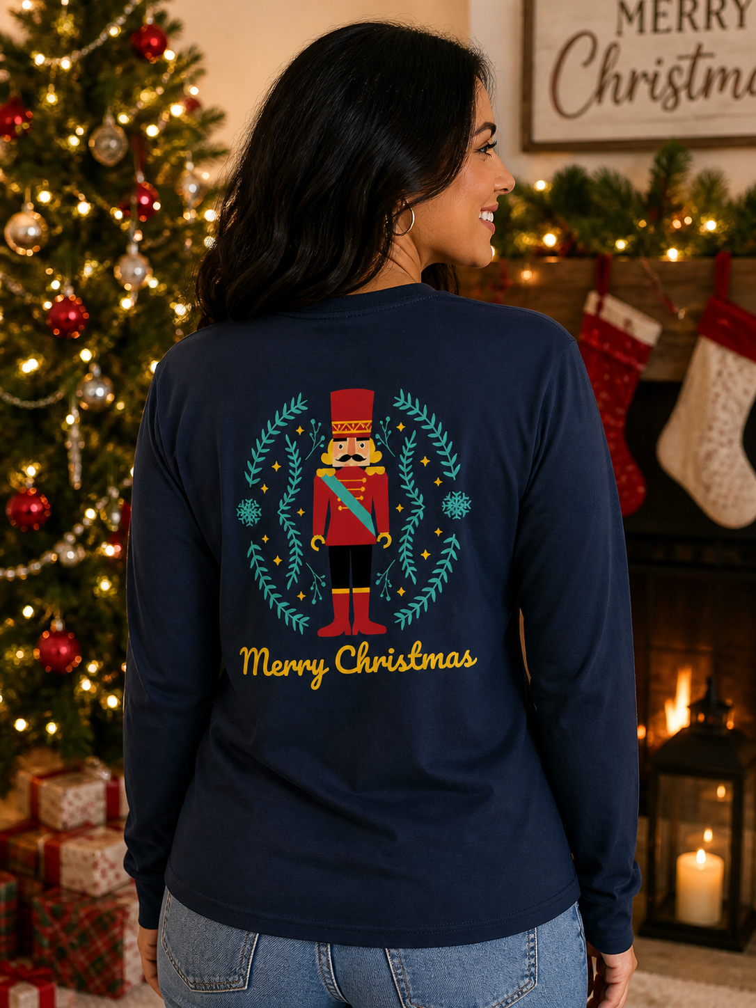 SALE Sassy Frass Toy Soldier Holiday Long Sleeve T-Shirt