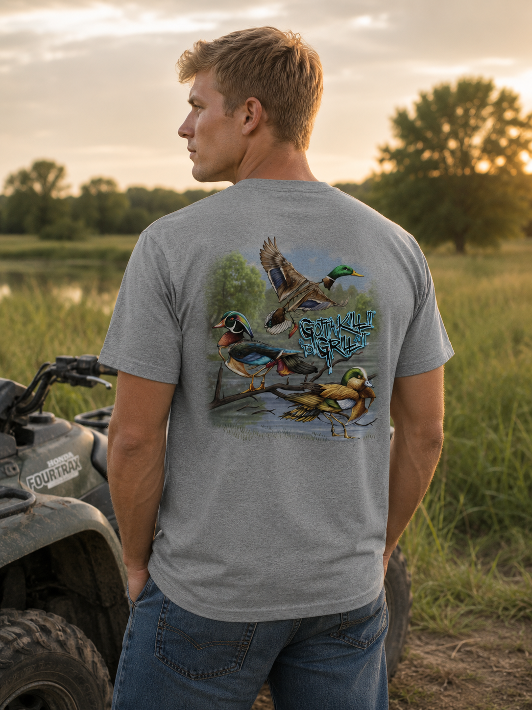 Gotta Kill It To Grill It Ducks Unisex T-Shirt