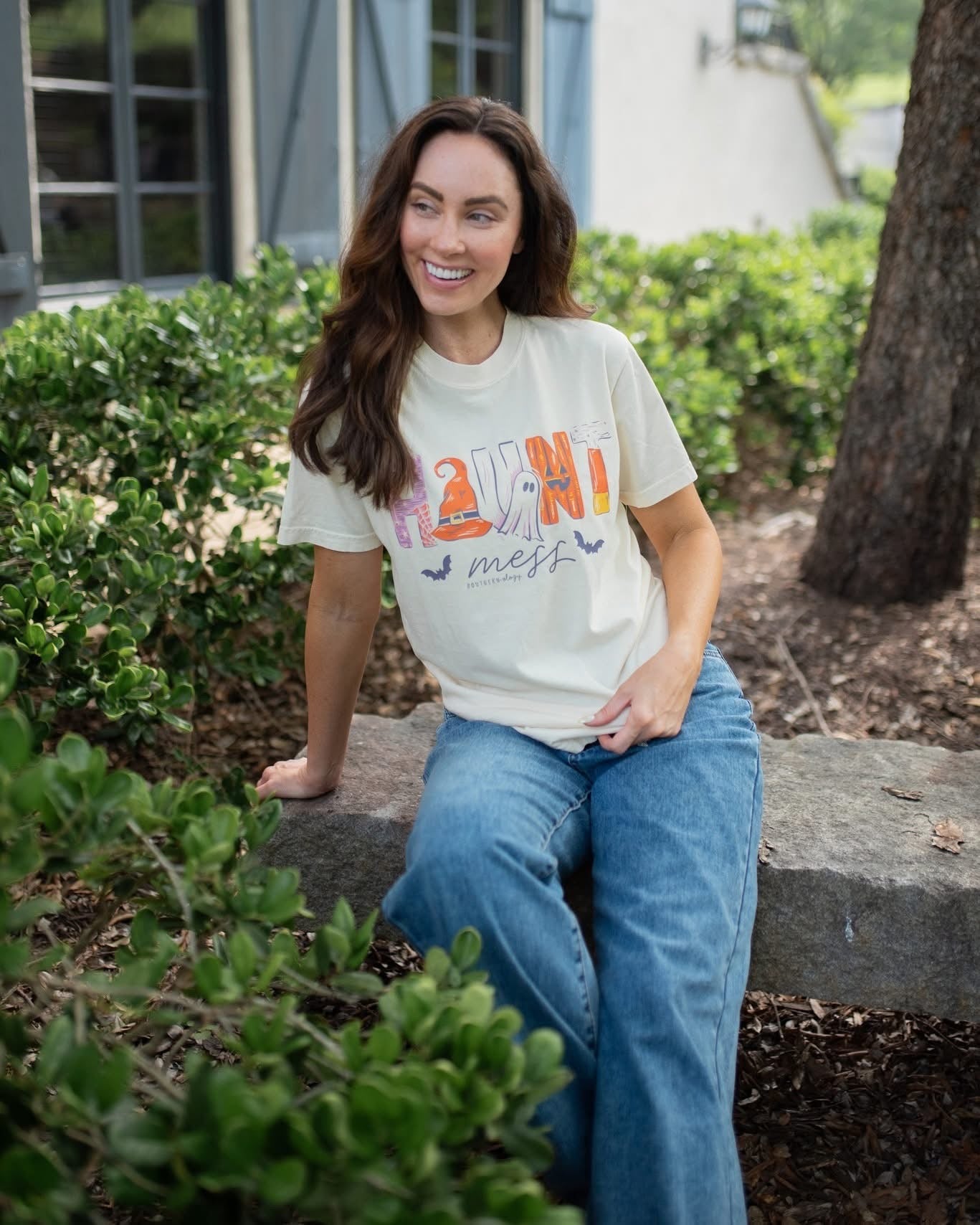 Southernology Haunt Mess Fall Comfort Colors T-Shirt - SimplyCuteTees