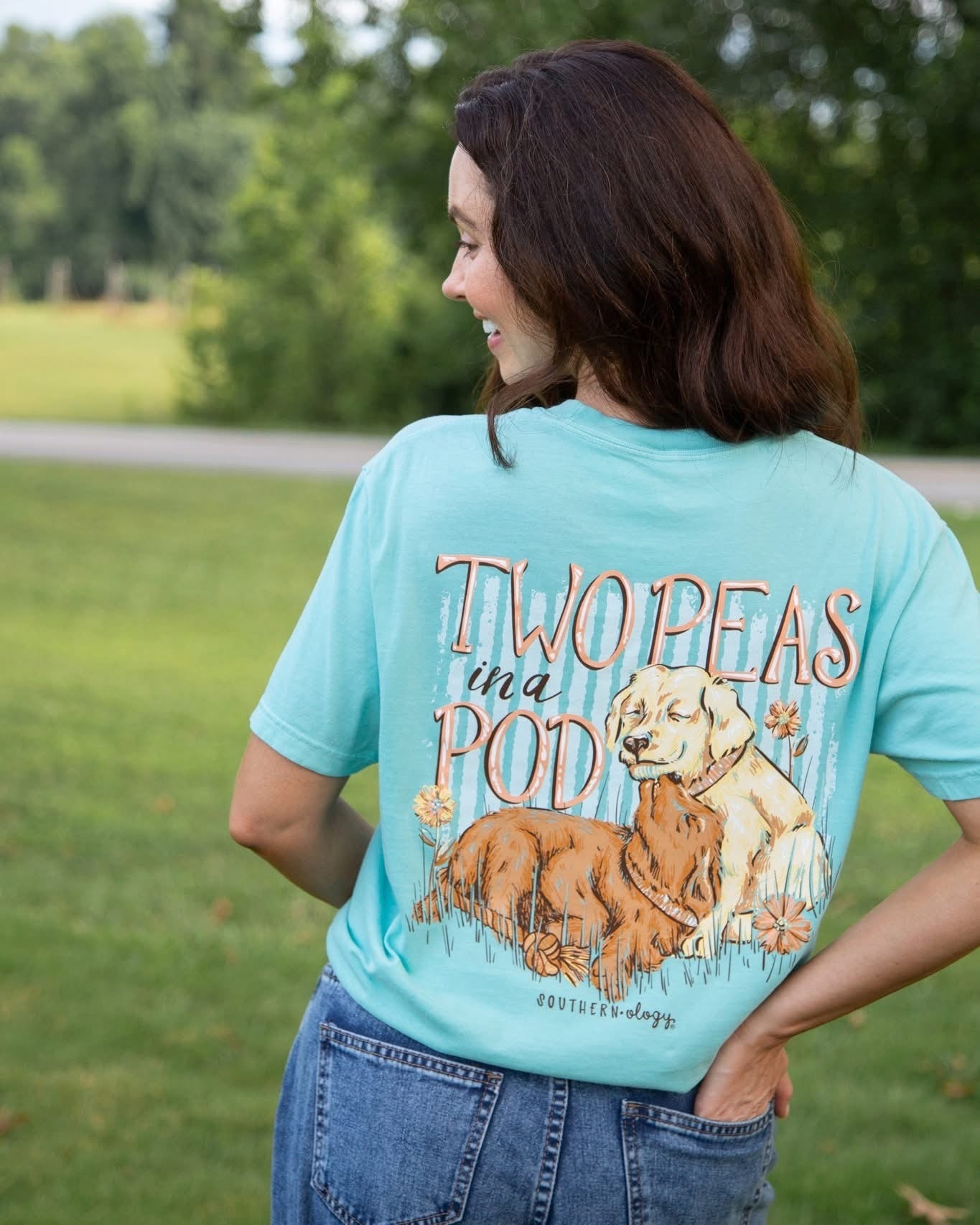 Southernology Two Peas in a Pod Comfort Colors T-Shirt - SimplyCuteTees