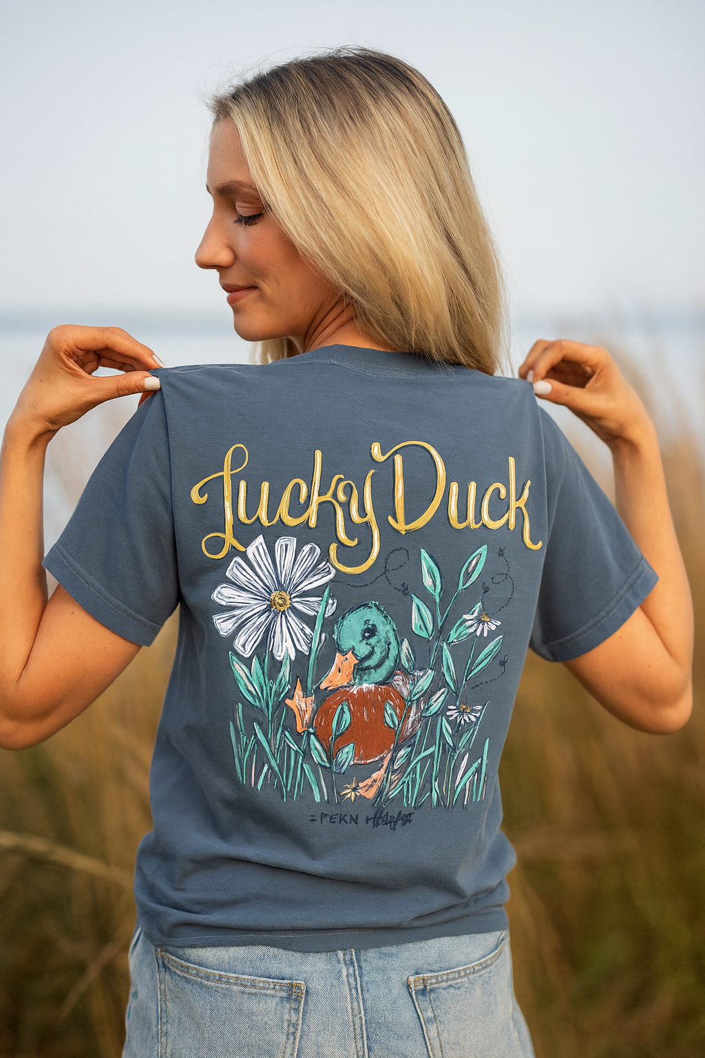 Southernology Lucky Duck Comfort Colors T-Shirt - SimplyCuteTees