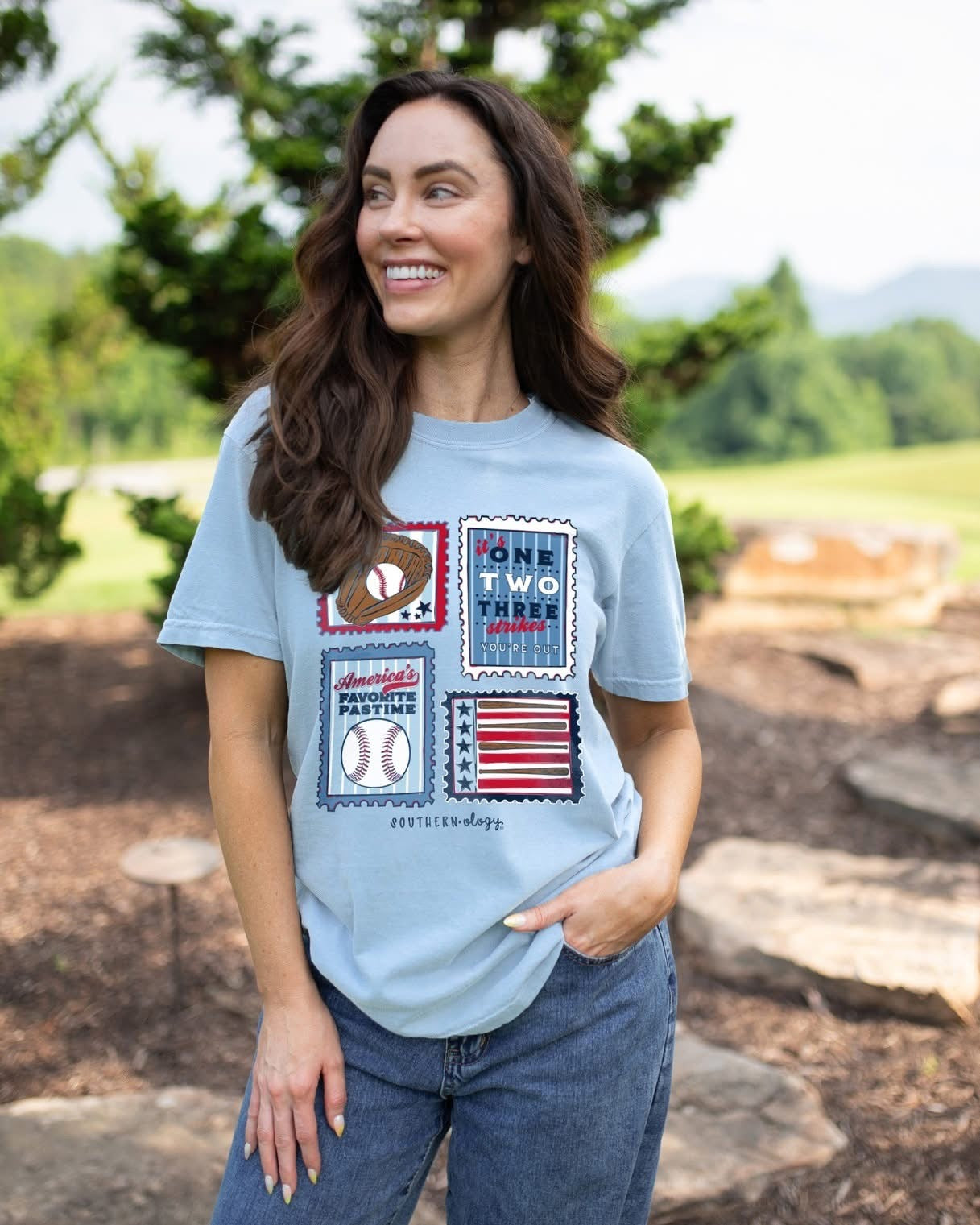 Southernology USA America's Favorite Pastime Comfort Colors T-Shirt
