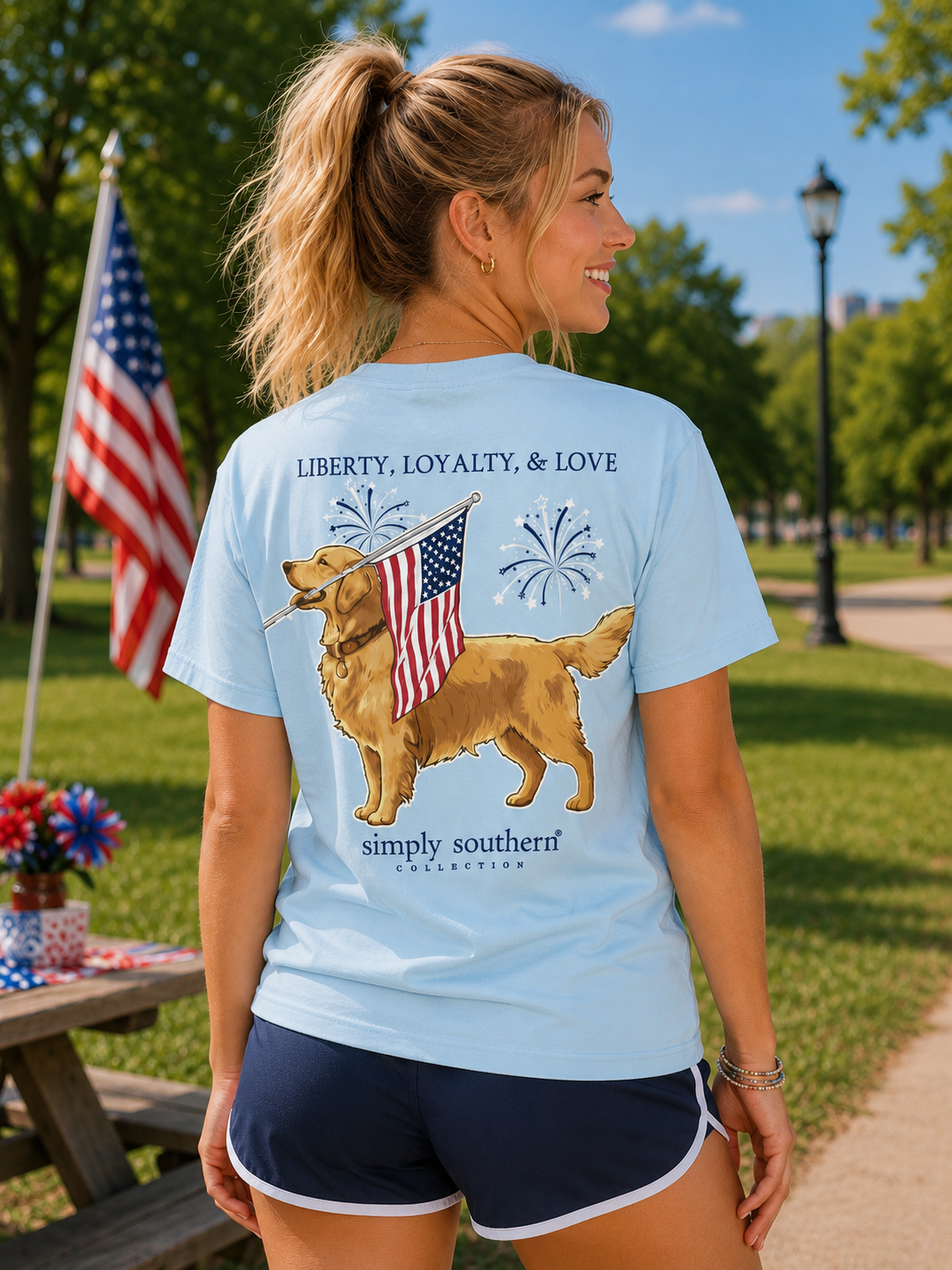 Simply Southern USA Loyalty Dog Ice T-Shirt