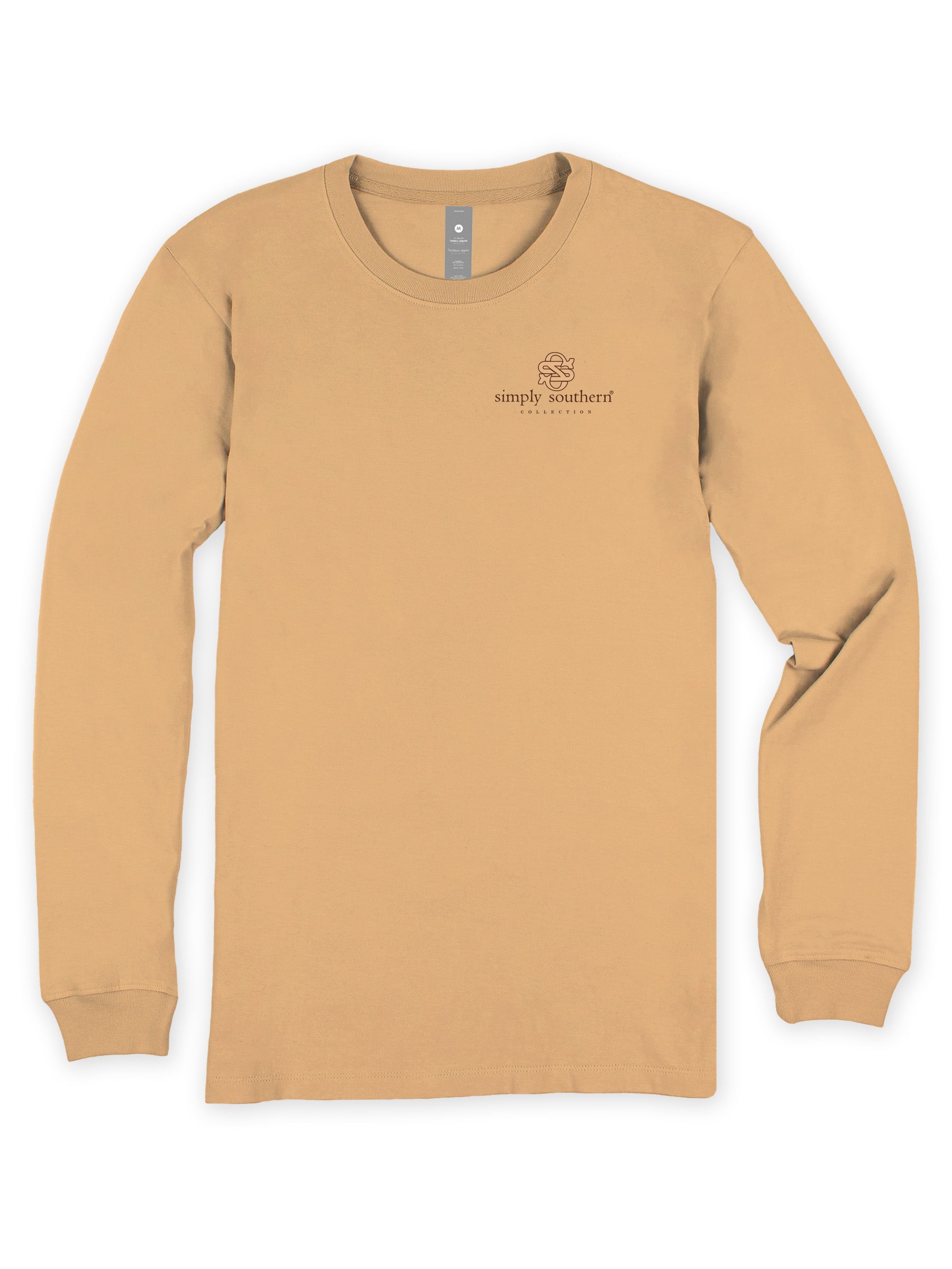 Simply Southern Blessed Cow Stamps Long Sleeve T-Shirt