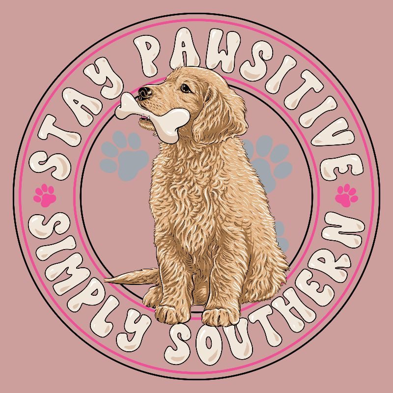 Simply Southern Dog Stay Pawsitive Long Sleeve T-Shirt