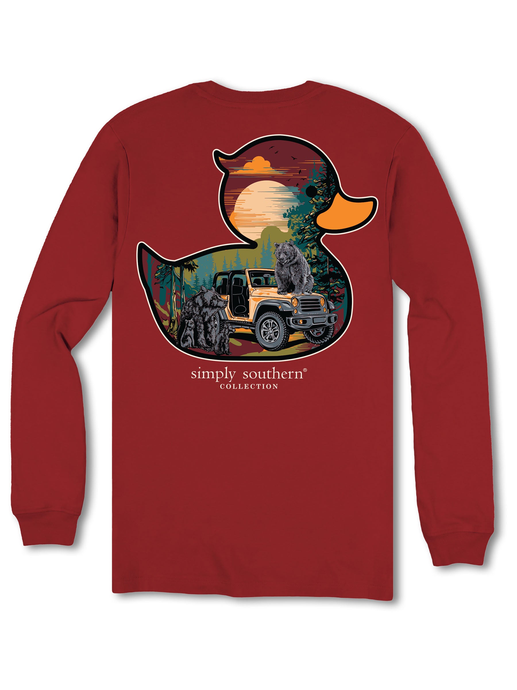 Simply Southern Duck Bears Long Sleeve T-Shirt - SimplyCuteTees