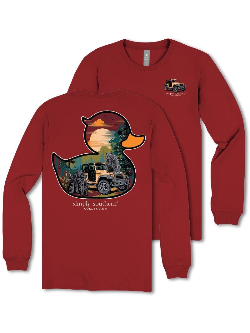 Simply Southern Duck Bears Long Sleeve T-Shirt - SimplyCuteTees