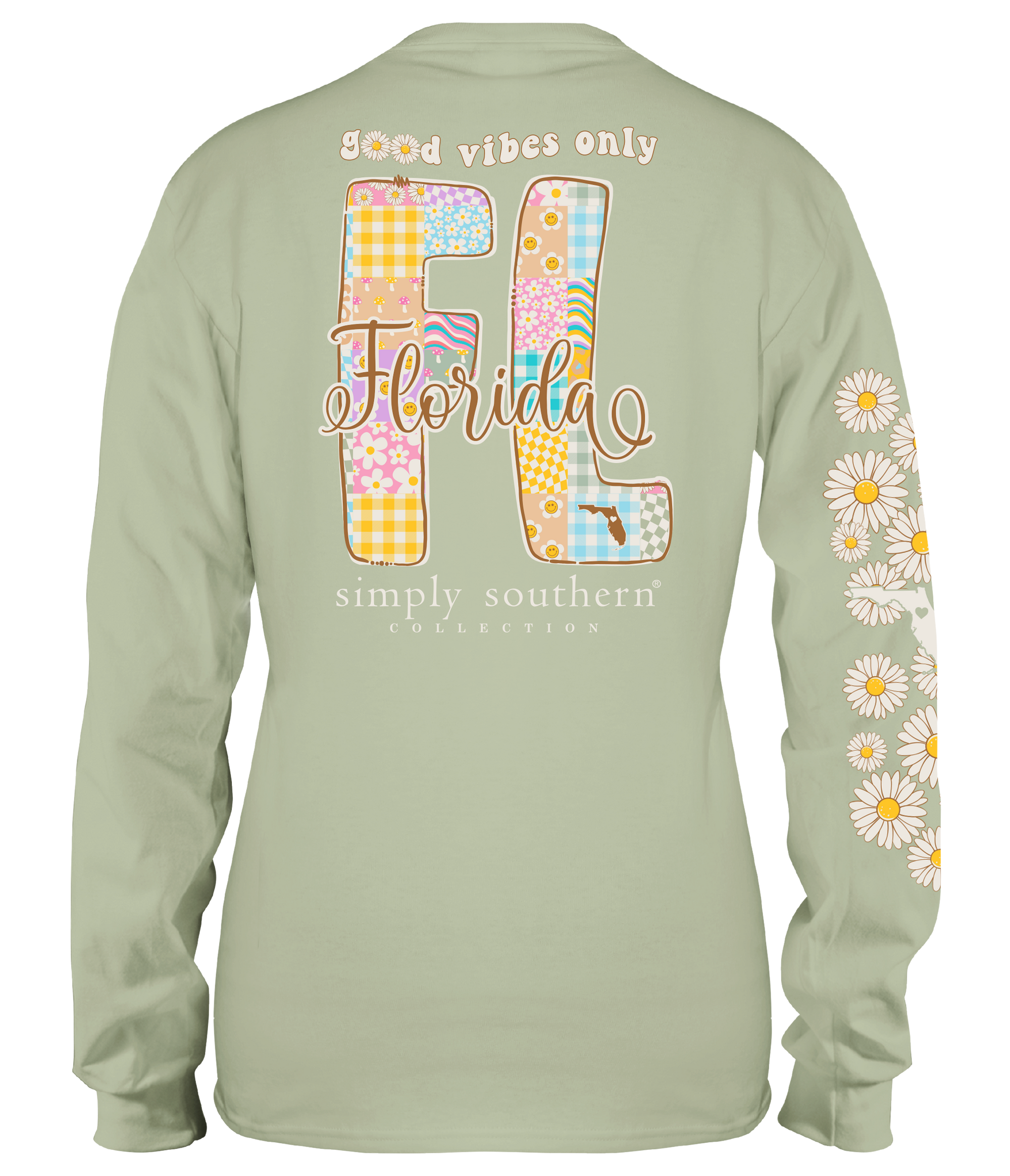 Simply Southern Good Vibes Florida Long Sleeve T-Shirt