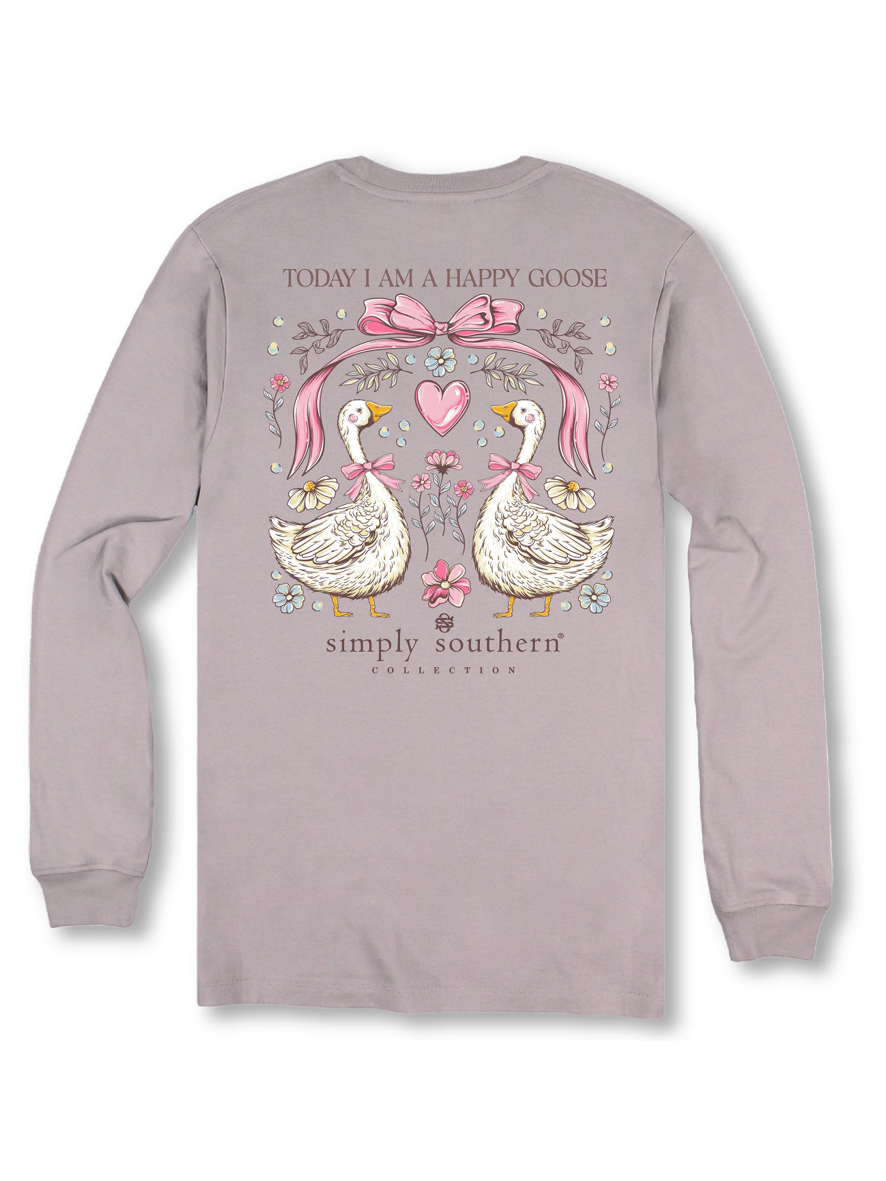 Simply Southern Happy Goose Long Sleeve T-Shirt - SimplyCuteTees
