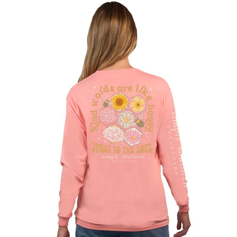 Simply Southern Bee Kind Long Sleeve T-Shirt - SimplyCuteTees