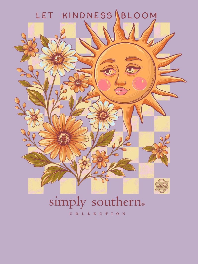 Simply Southern Kindness Bloom Wisteria Long Sleeve T-Shirt