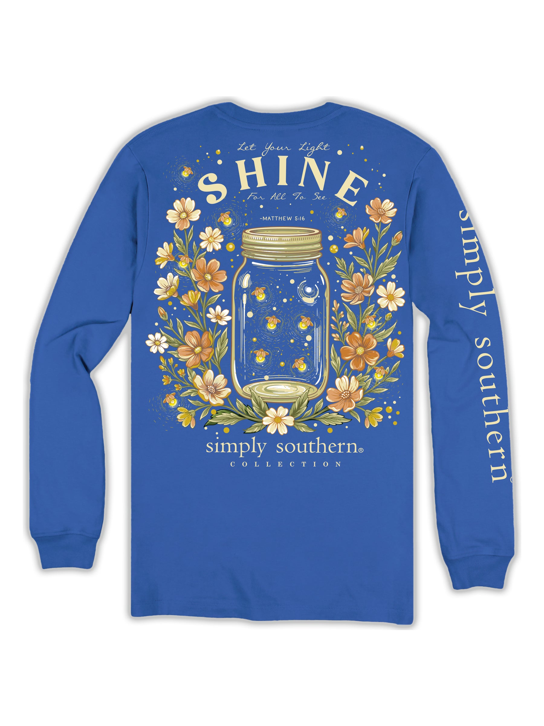 Simply Southern Light Shine Mason Jar Long Sleeve T-Shirt