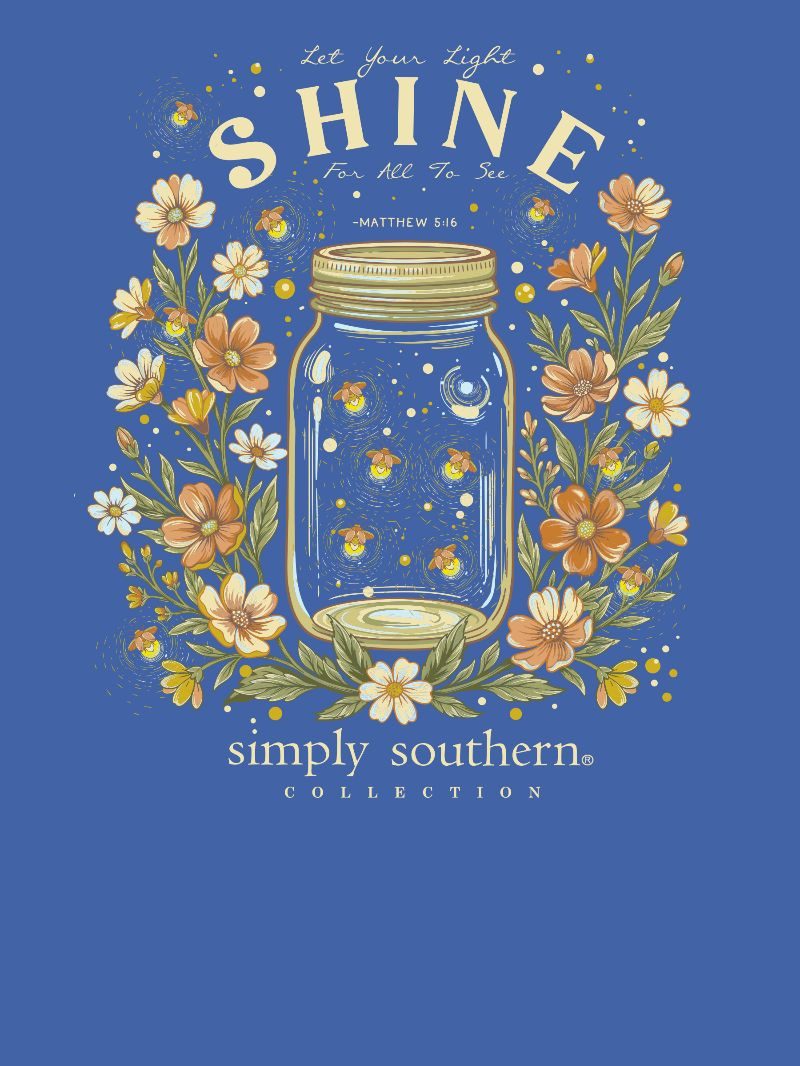 Simply Southern Light Shine Mason Jar Long Sleeve T-Shirt