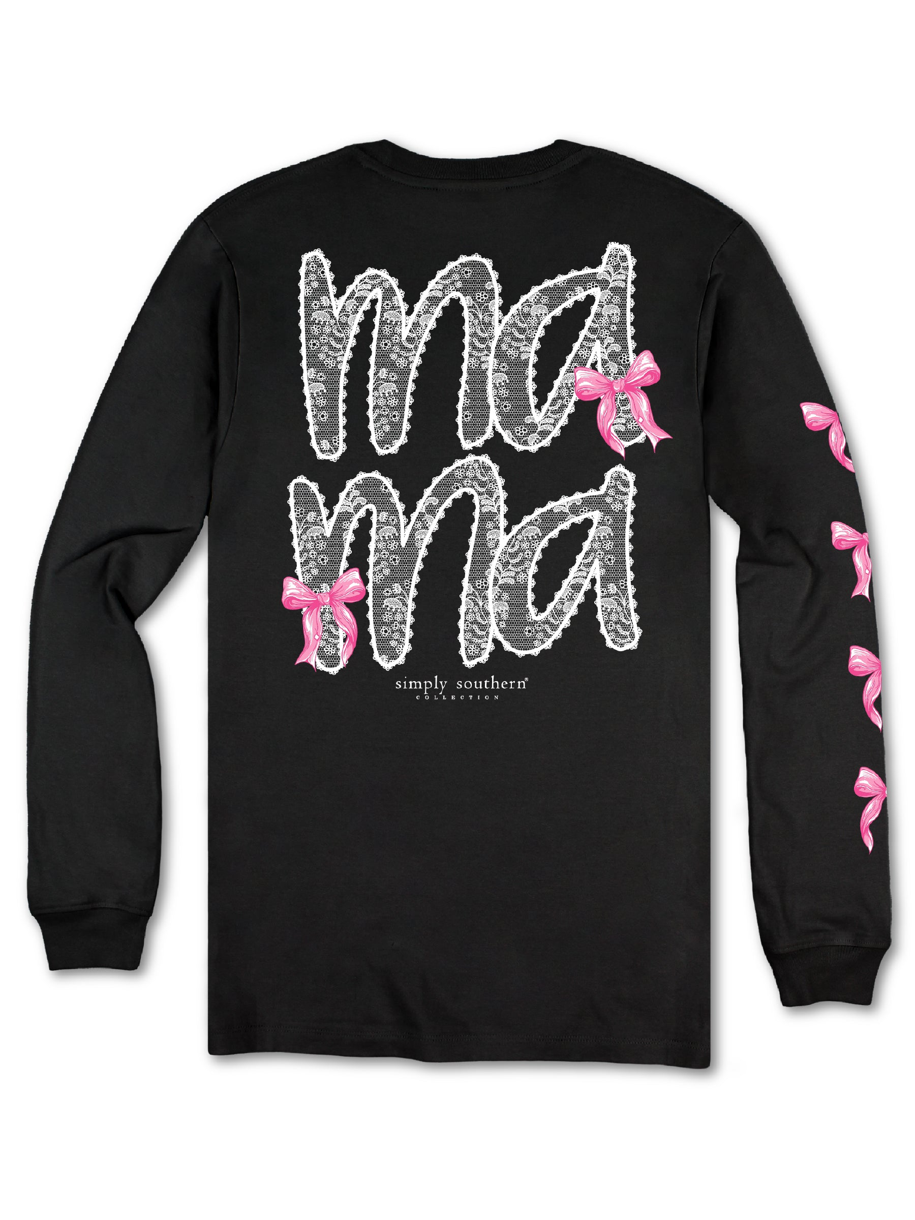 Simply Southern Mama Bows Long Sleeve T-Shirt - SimplyCuteTees