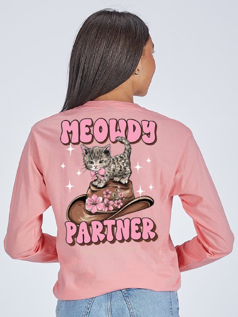 Simply Southern Meowdy Cat Long Sleeve T-Shirt - SimplyCuteTees