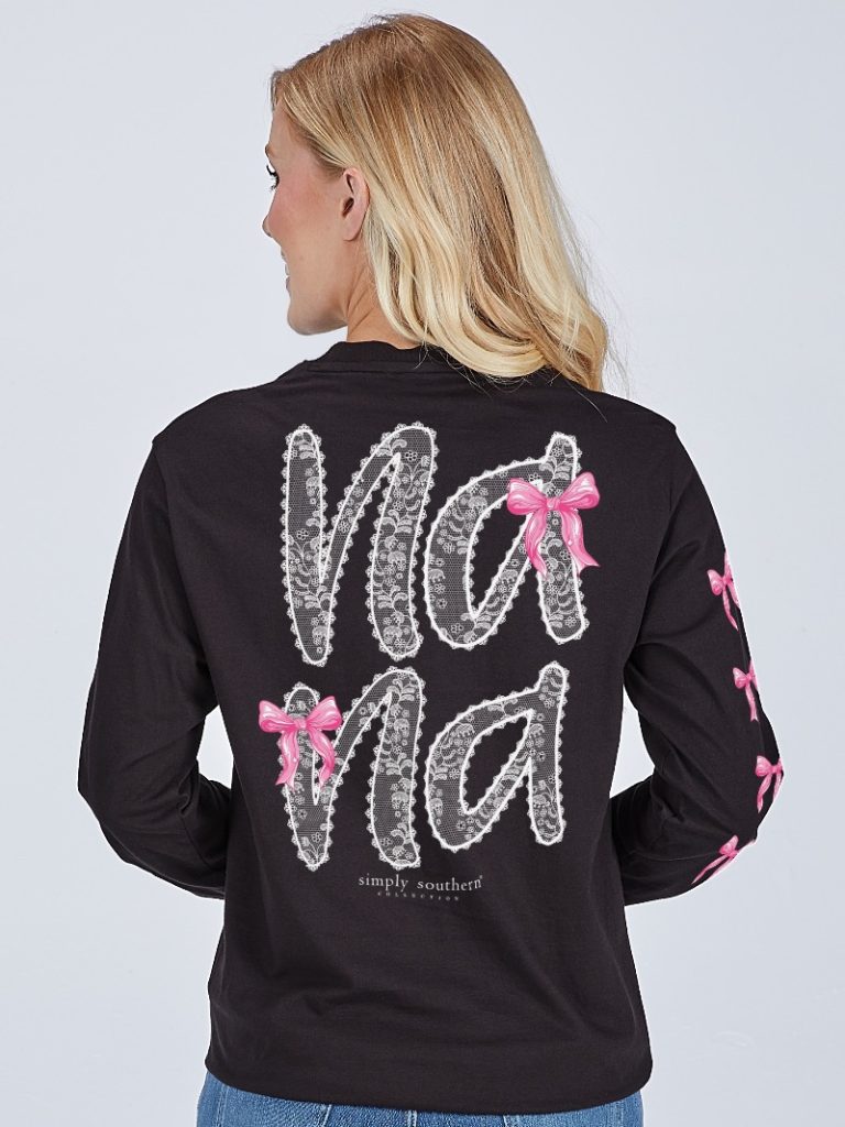Simply Southern Nana Bows Long Sleeve T-Shirt - SimplyCuteTees