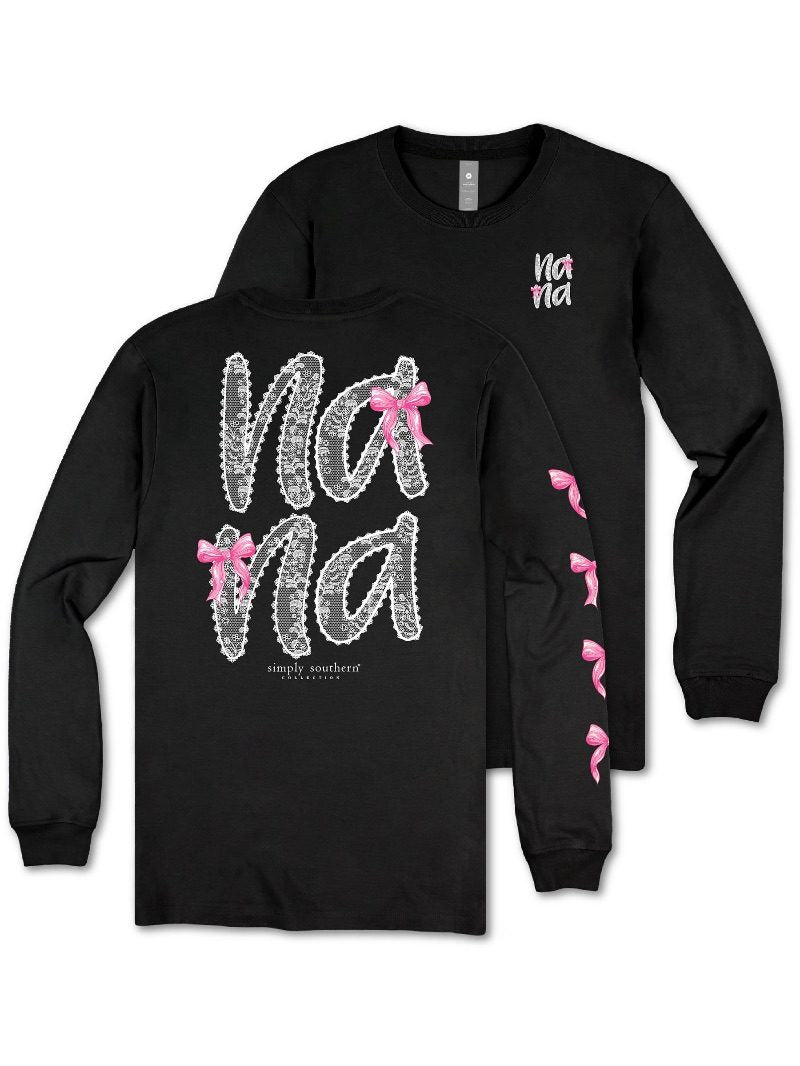 Simply Southern Nana Bows Long Sleeve T-Shirt - SimplyCuteTees