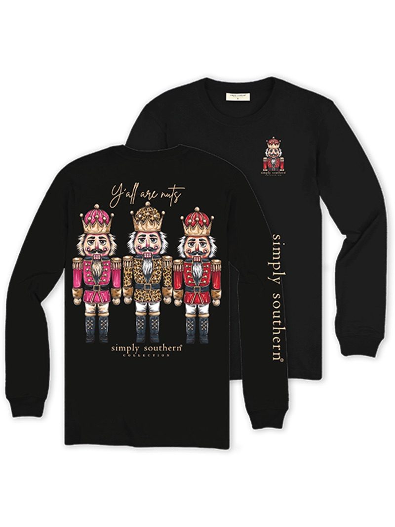 Simply Southern Nutcracker Holiday Long Sleeve T-Shirt - SimplyCuteTees