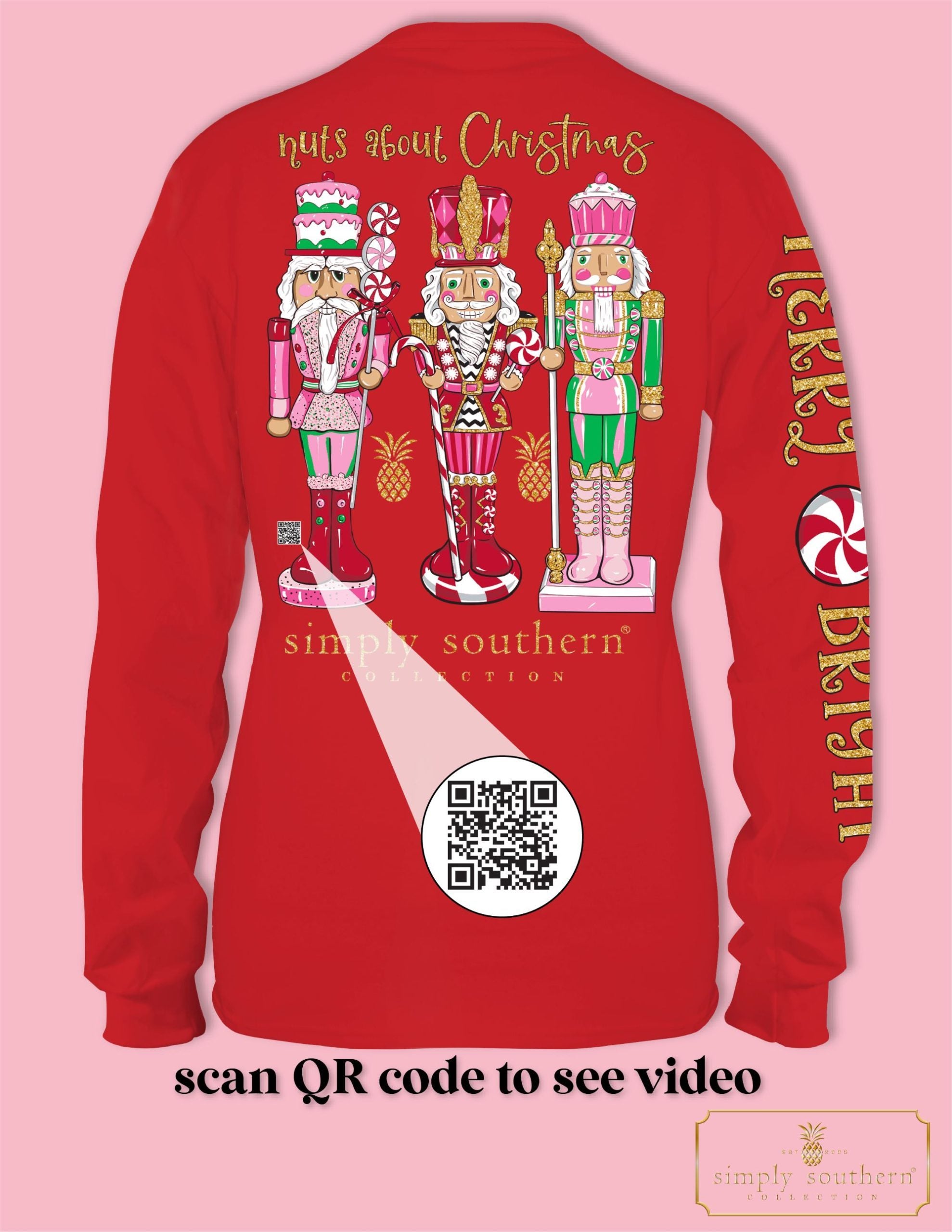 Simply Southern Nuts About Christmas Long Sleeve T-Shirt