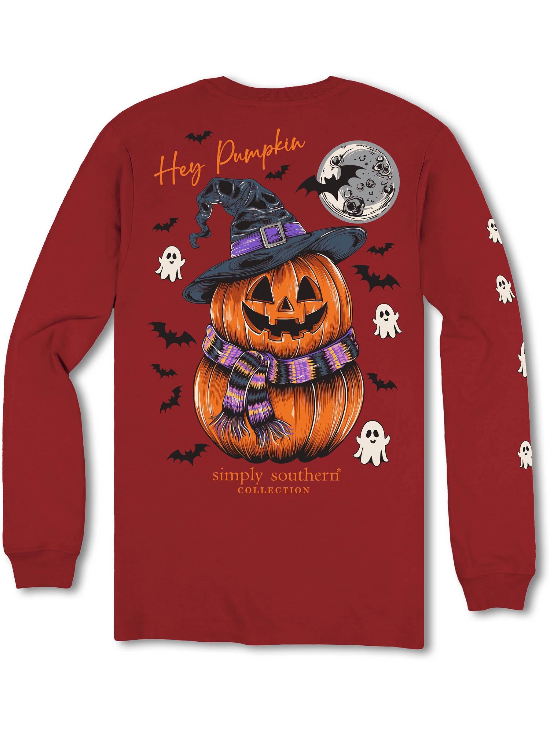 Simply Southern Hey Pumpkin Fall Long Sleeve T-Shirt - SimplyCuteTees