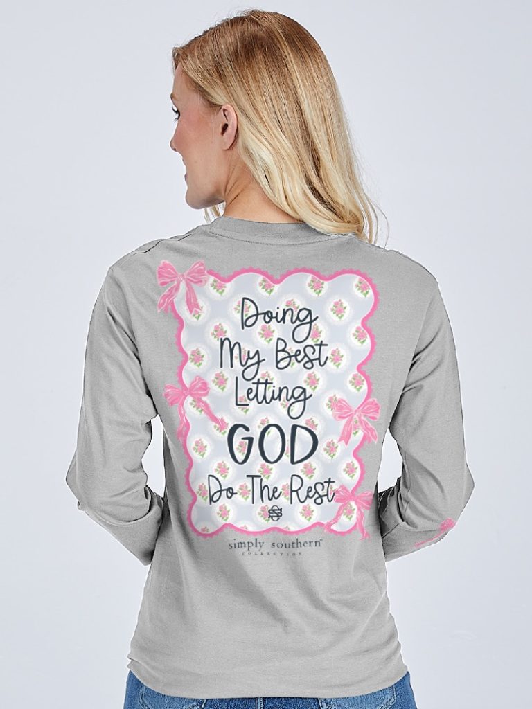 Simply Southern My Best God Long Sleeve T-Shirt - SimplyCuteTees
