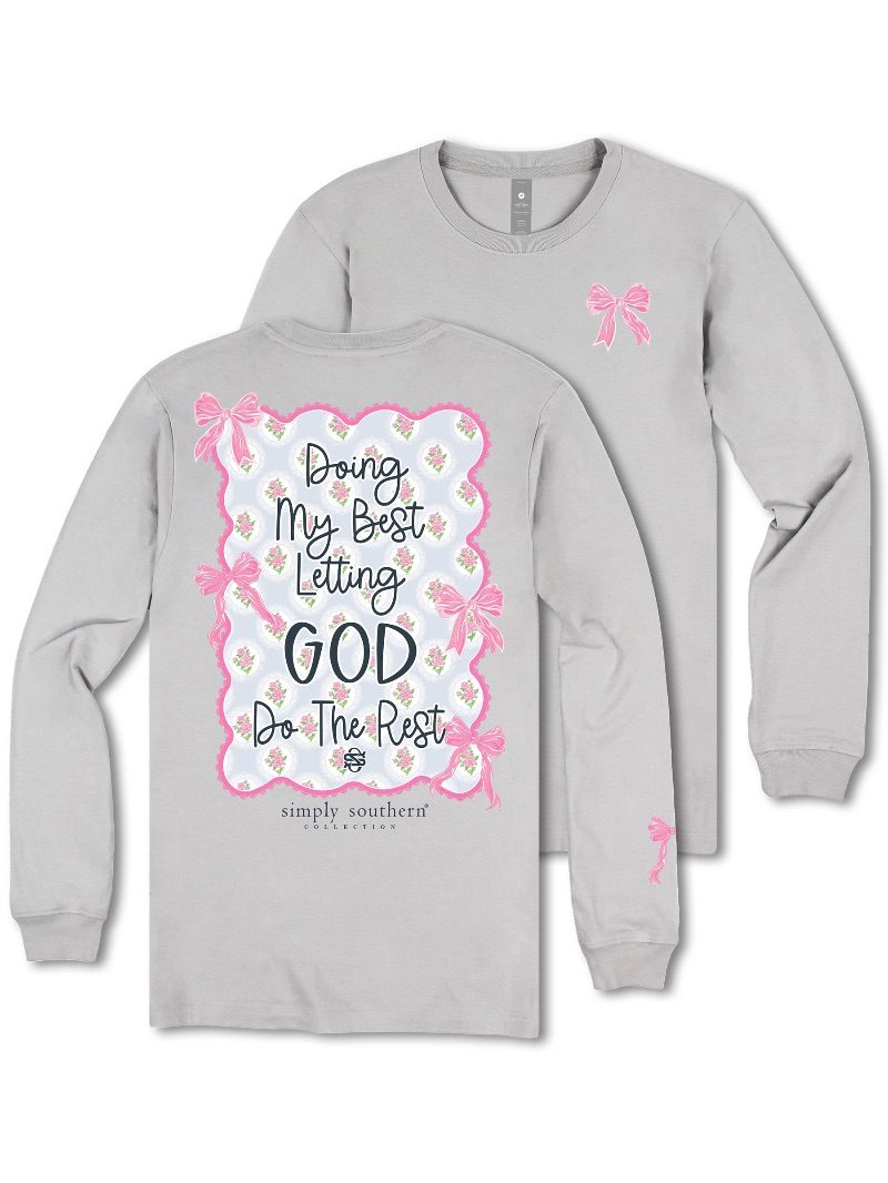 Simply Southern My Best God Long Sleeve T-Shirt - SimplyCuteTees