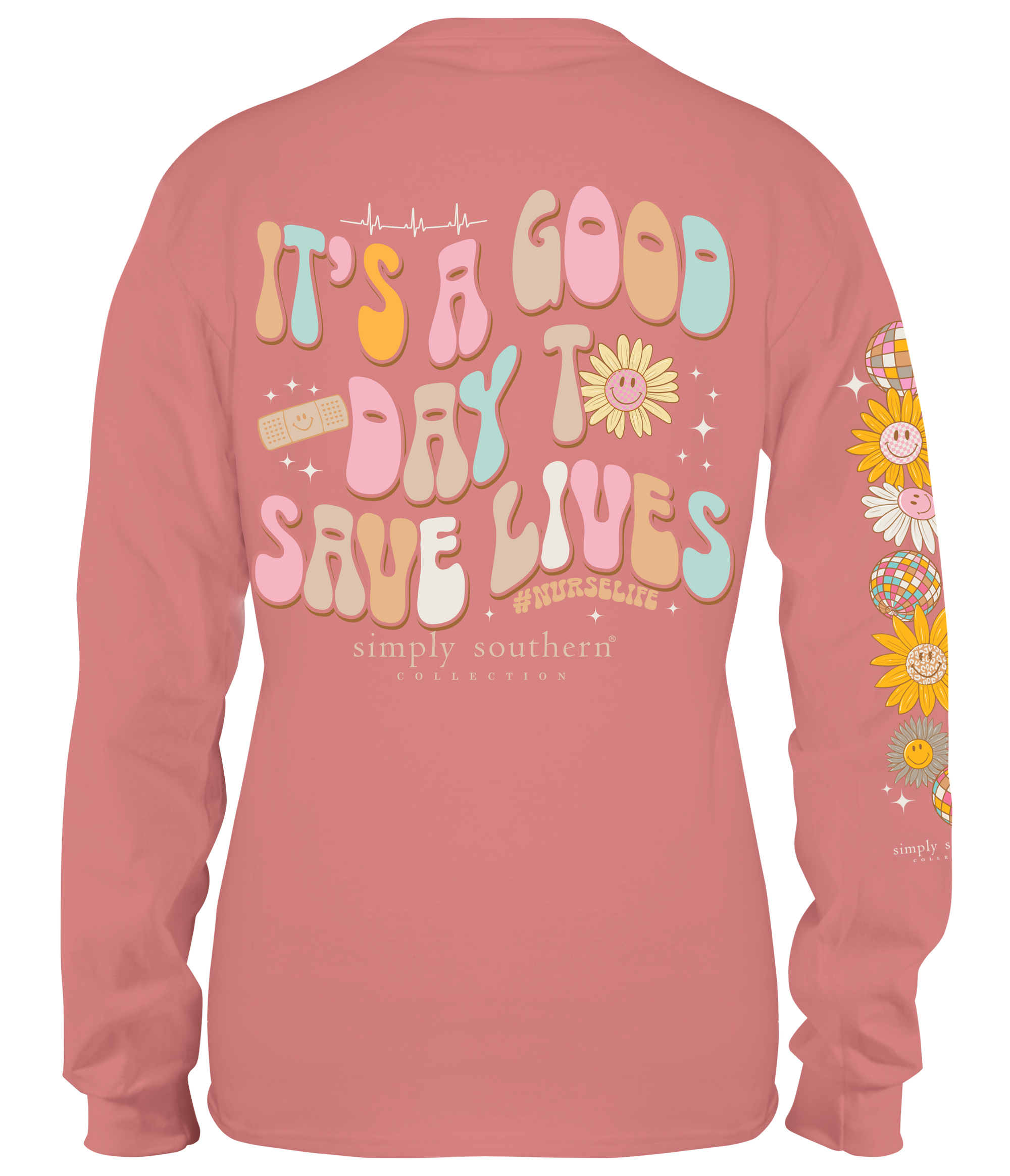 Simply Southern Save Lives Nurse Long Sleeve T-Shirt