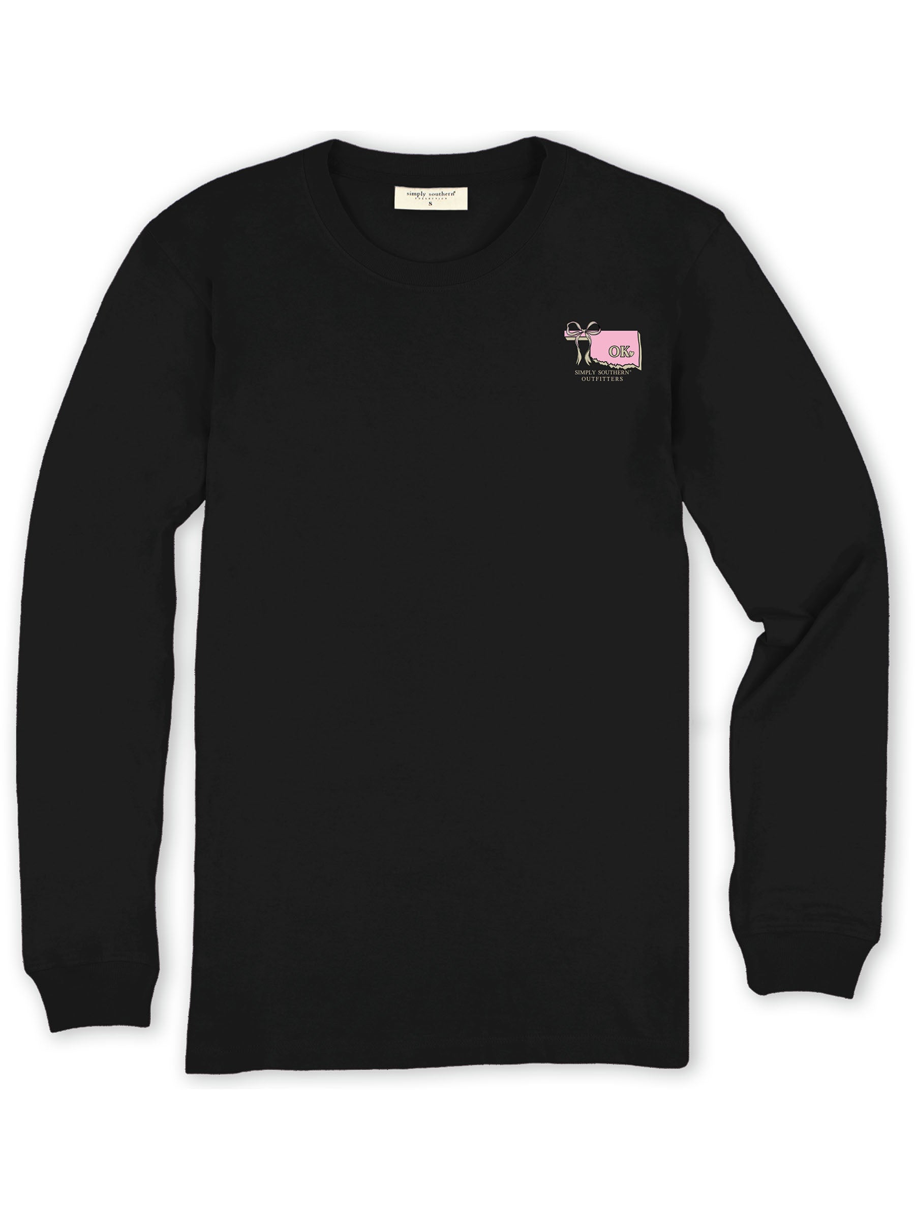 Simply Southern Oklahoma Camo Bow Long Sleeve T-Shirt