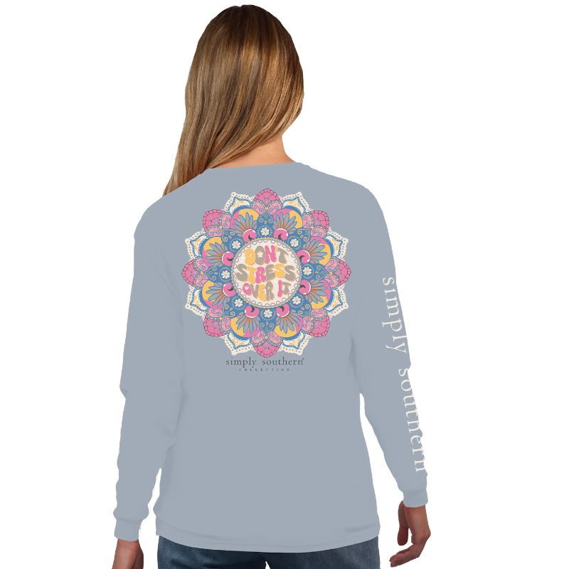 SALE Simply Southern Don't Stress Over It Long Sleeve T-Shirt