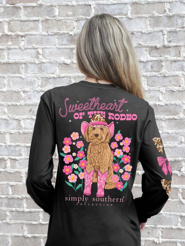 Simply Southern Sweetheart Of The Rodeo Long Sleeve T-Shirt - SimplyCuteTees