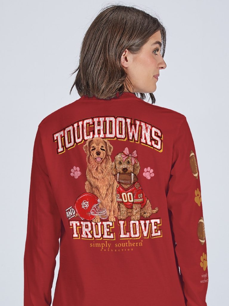 Simply Southern Touchdowns & Love Fall Long Sleeve T-Shirt