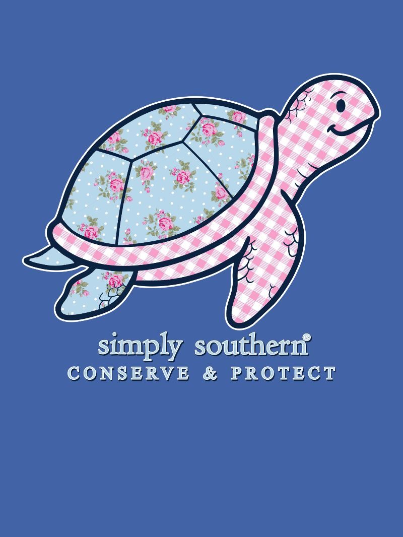 Simply Southern Turtle Tracker Plaid Bali Long Sleeve T-Shirt