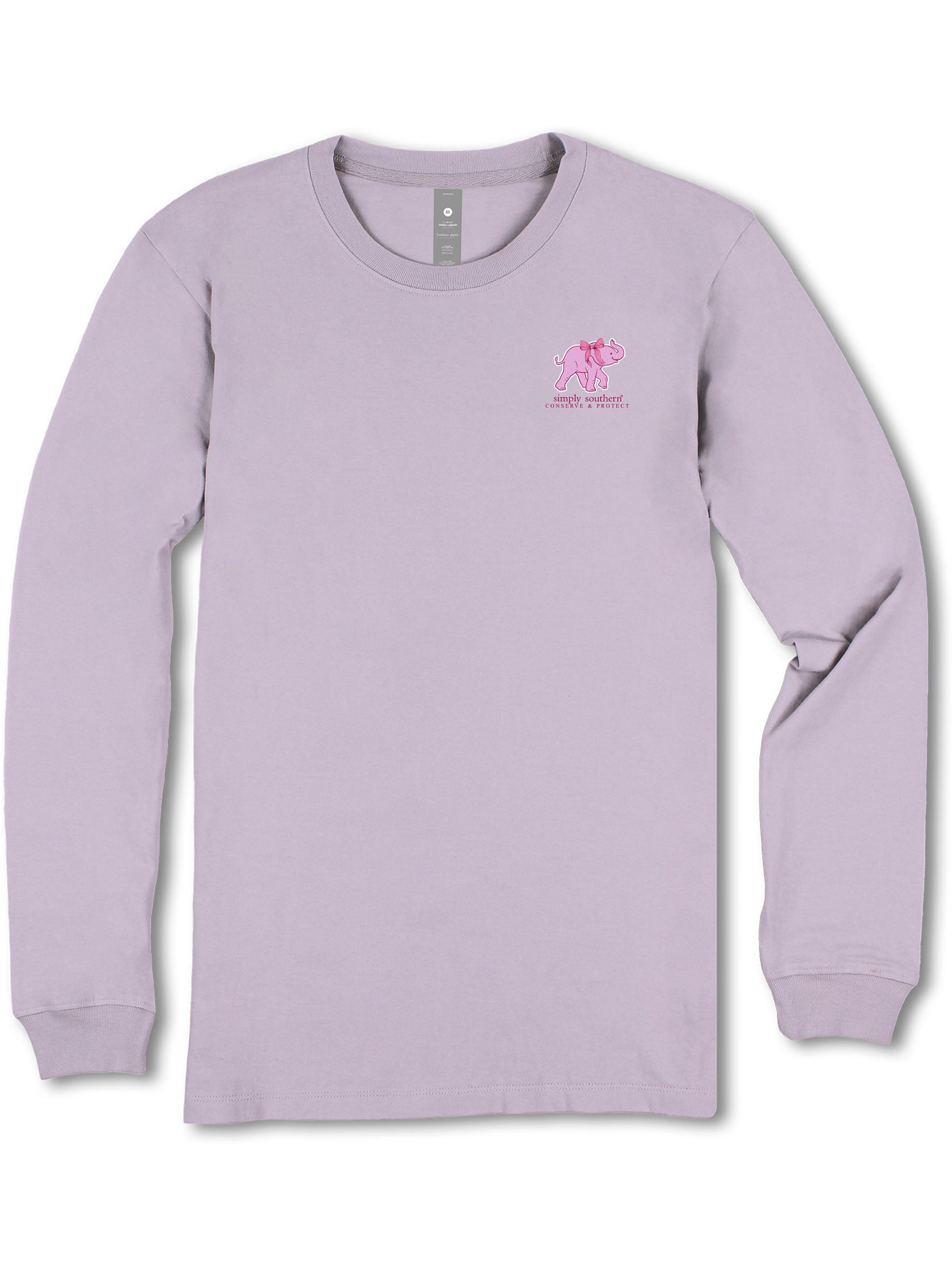 Simply Southern Elephant Tracker Bows Long Sleeve T-Shirt - SimplyCuteTees