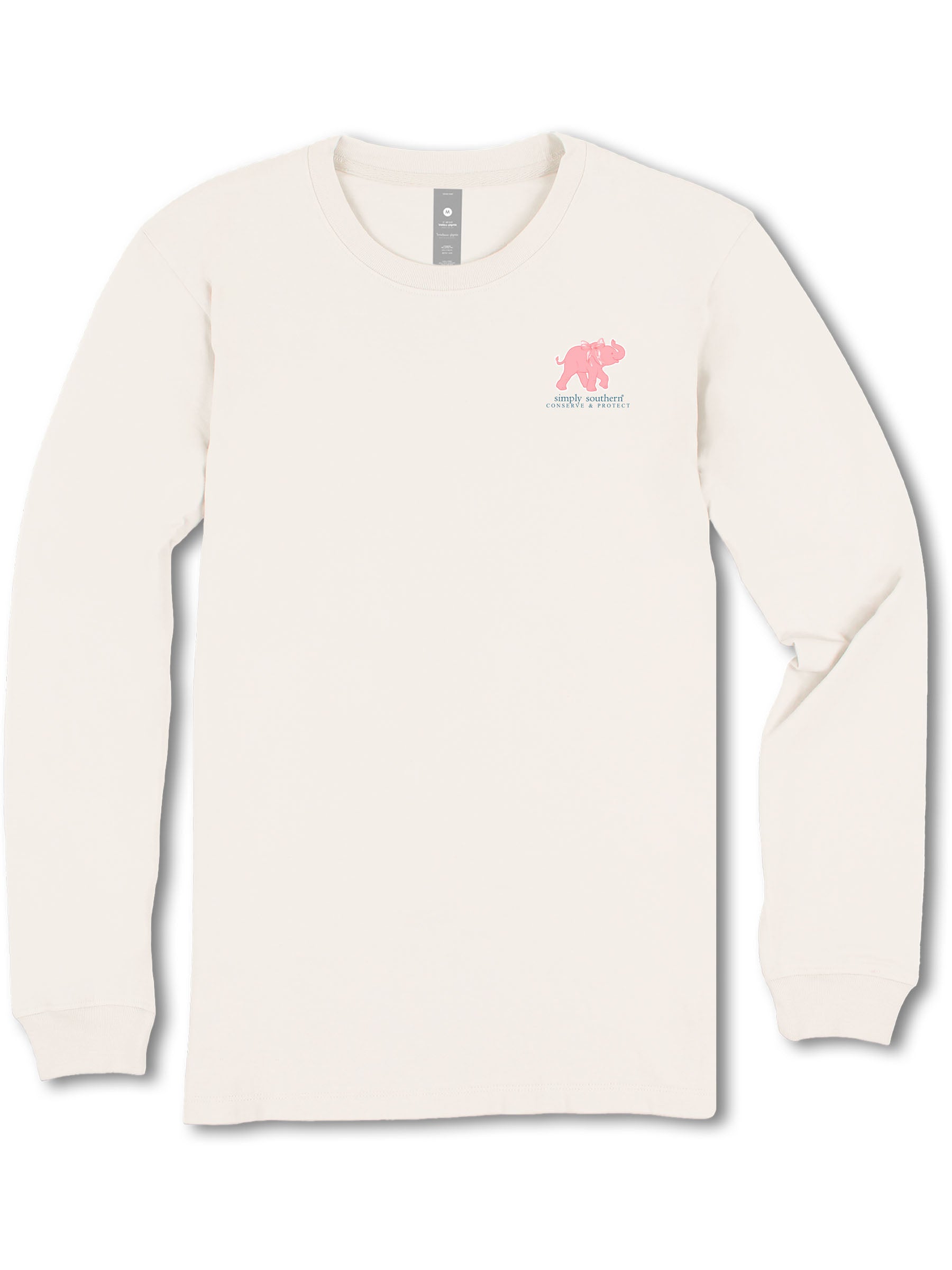 Simply Southern Elephant Tracker Quilted Long Sleeve T-Shirt - SimplyCuteTees