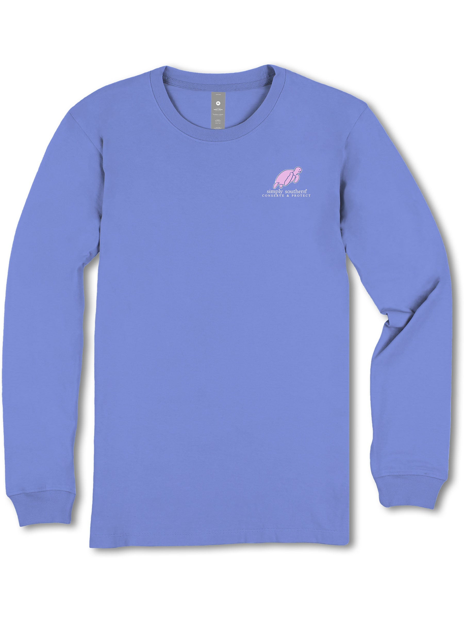 Simply Southern Turtle Tracker Tiny Flowers Long Sleeve T-Shirt