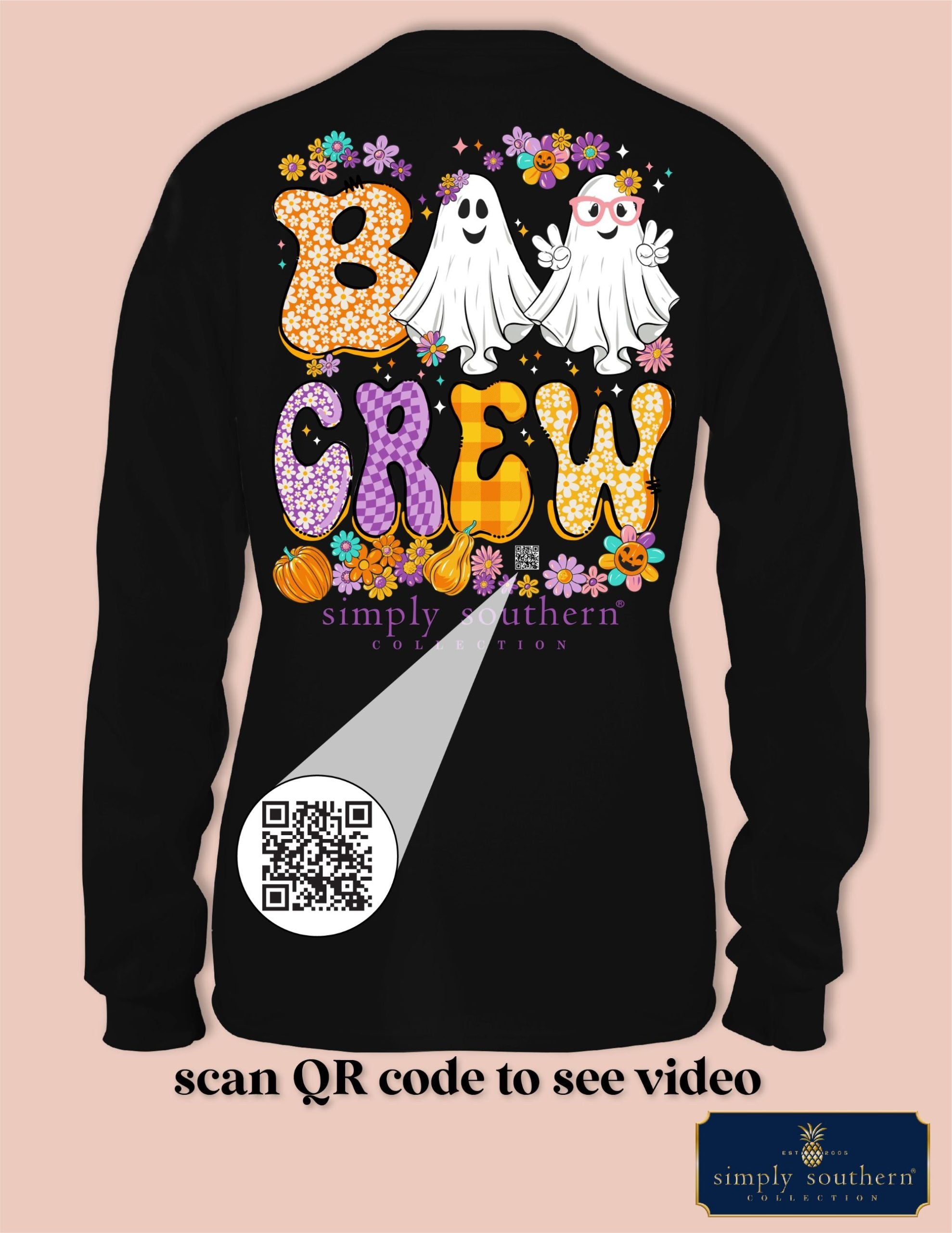 Simply Southern Boo Crew Halloween Long Sleeve T-Shirt