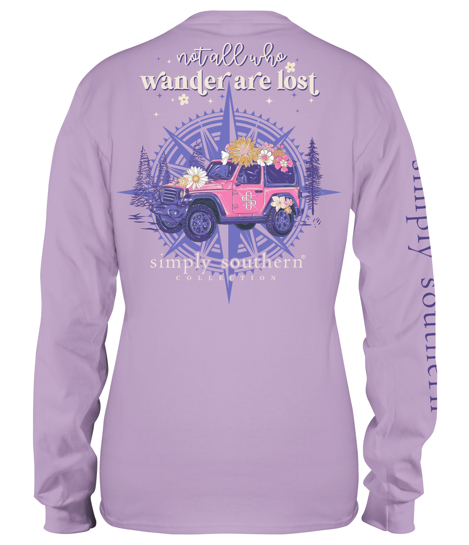 SALE Simply Southern All Who Wander Long Sleeve T-Shirt