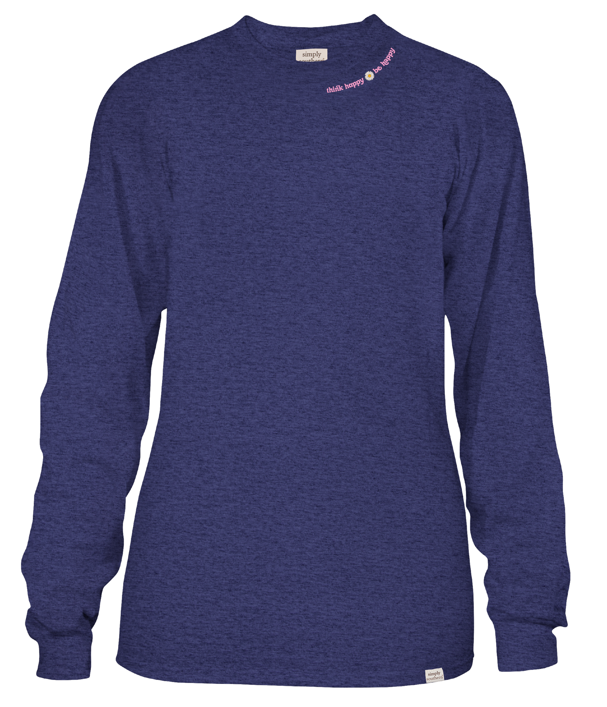 Simply Southern Happiness Blooms Long Sleeve T-Shirt - SimplyCuteTees