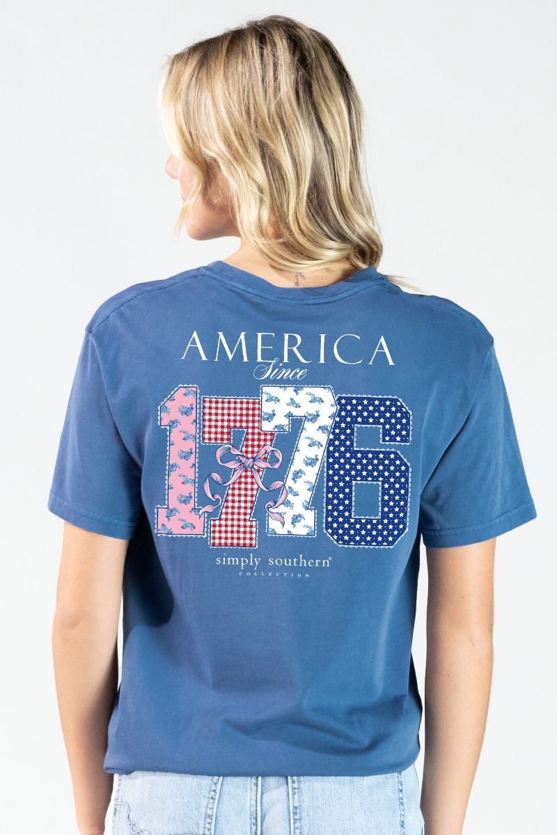 Simply Southern America 1776 Mineral Washed T-Shirt - SimplyCuteTees