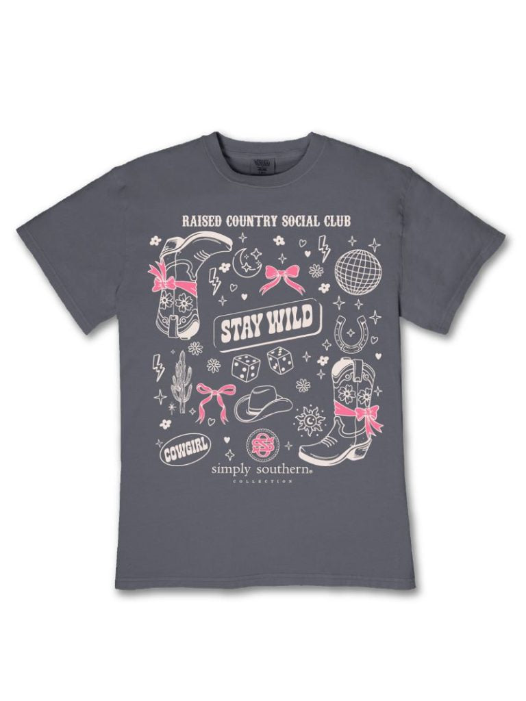 Simply Southern Country Wild Mineral Washed T-Shirt